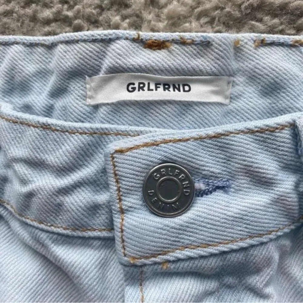 GRLFRND Helena Distressed Denim Jean Shorts in Dare Me 26 - Picture 8 of 9